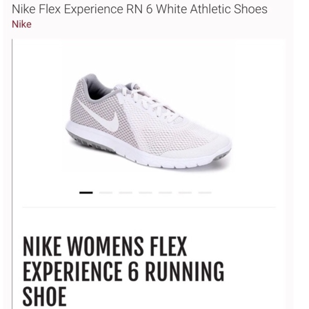 Free shipping!! NIKE White/Grey Flex Experience 6